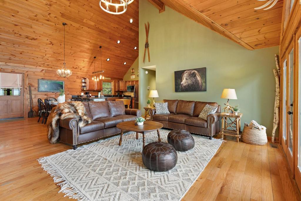 Lucky Bear Cabin Banner Elk Bagian luar foto